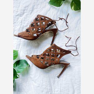 🔥 SALE BCBGeneration Royal Tan Clodin-X Suede Bootie Sz 8